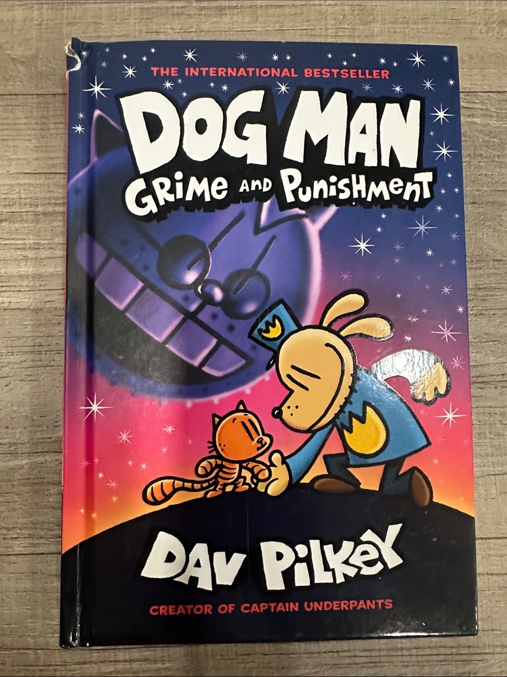 Scholastic Dog Man Grime and Punishment Dav Pilkey Hardcover Book 9